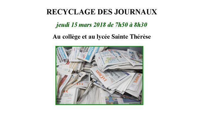 Recyclage des Journaux